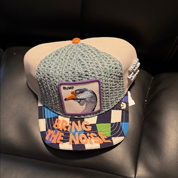 Goorin Bros Blue and Orange Duck Patch Hat bump